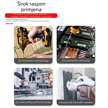 25 mm magnetski šesterokutni zvjezdasti kratki bit za električnu bušilicu, odvijač i pneumatski alat