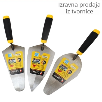 Zidarski nož, model 8610, marka Hitley, karbonsko čelika, ovalna lopatica s okruglom glavom