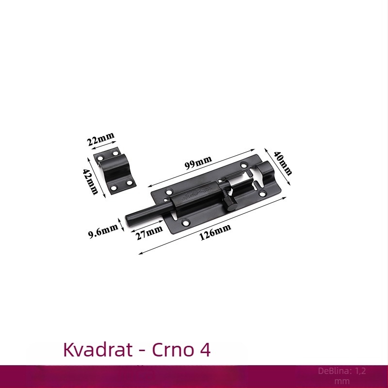 Brava tipa F od nehrđajućeg čelika, veliki kvadratni zatvarač, elektroplatirani završetak, moderan minimalistički dizajn, marka Ecrew/Yigu