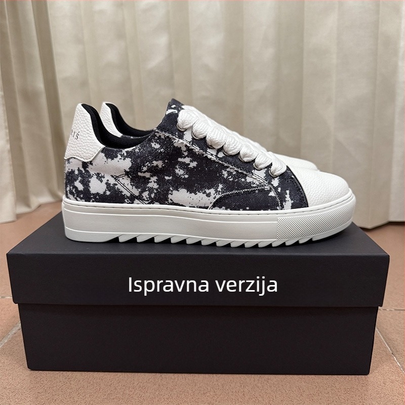 Unisex sportske casual tenisice s debelim potplatom, vezanje na vezice, platnati gornji dio, gumeni potplat, PU ulošak