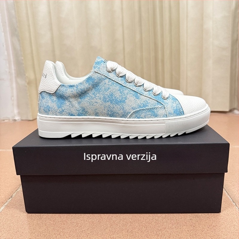 Unisex sportske casual tenisice s debelim potplatom, vezanje na vezice, platnati gornji dio, gumeni potplat, PU ulošak