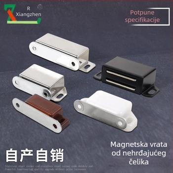 Magnetski držač za vrata ormarića s brušenim završetkom, vijčana montaža, materijal: plast-željezo, CT-01 zidna instalacija, ručno upravljanje