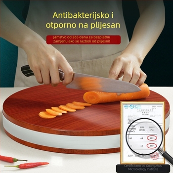Okrugla drvena daska za rezanje za kućnu upotrebu Hua Yong