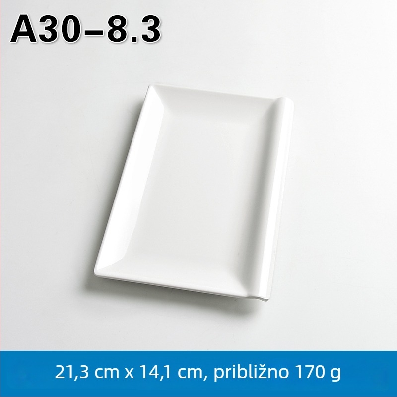 Melaminska pravokutna posuda za posluživanje za hot pot i roštilj, kineski stil, završni premaz sprejem