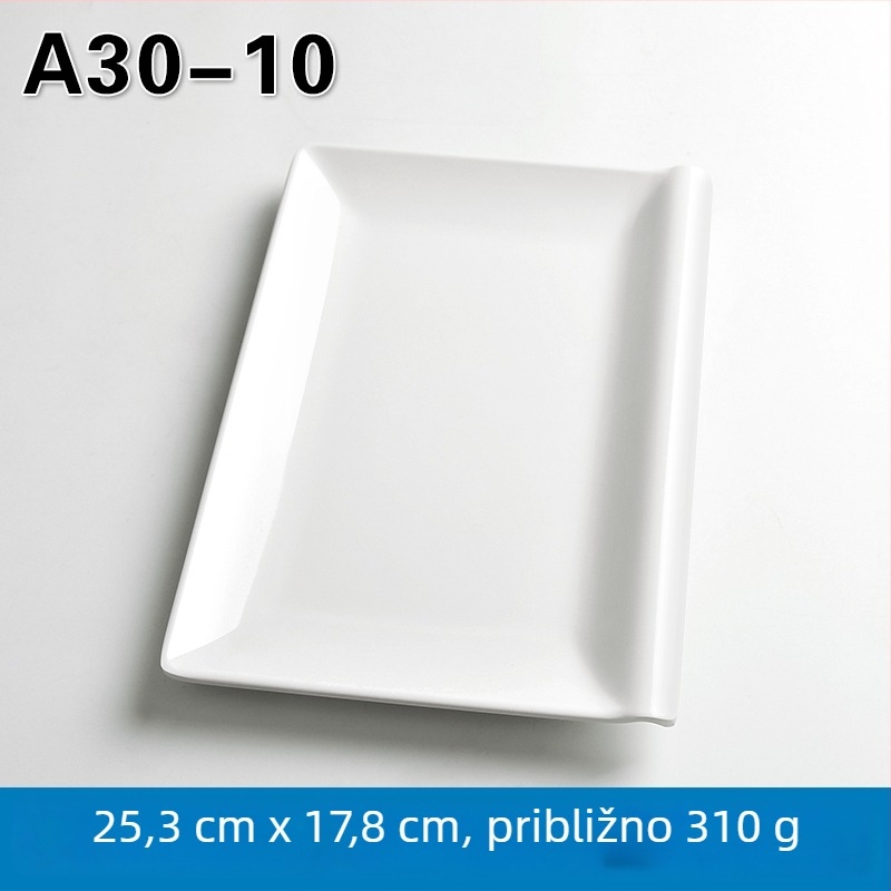 Melaminska pravokutna posuda za posluživanje za hot pot i roštilj, kineski stil, završni premaz sprejem