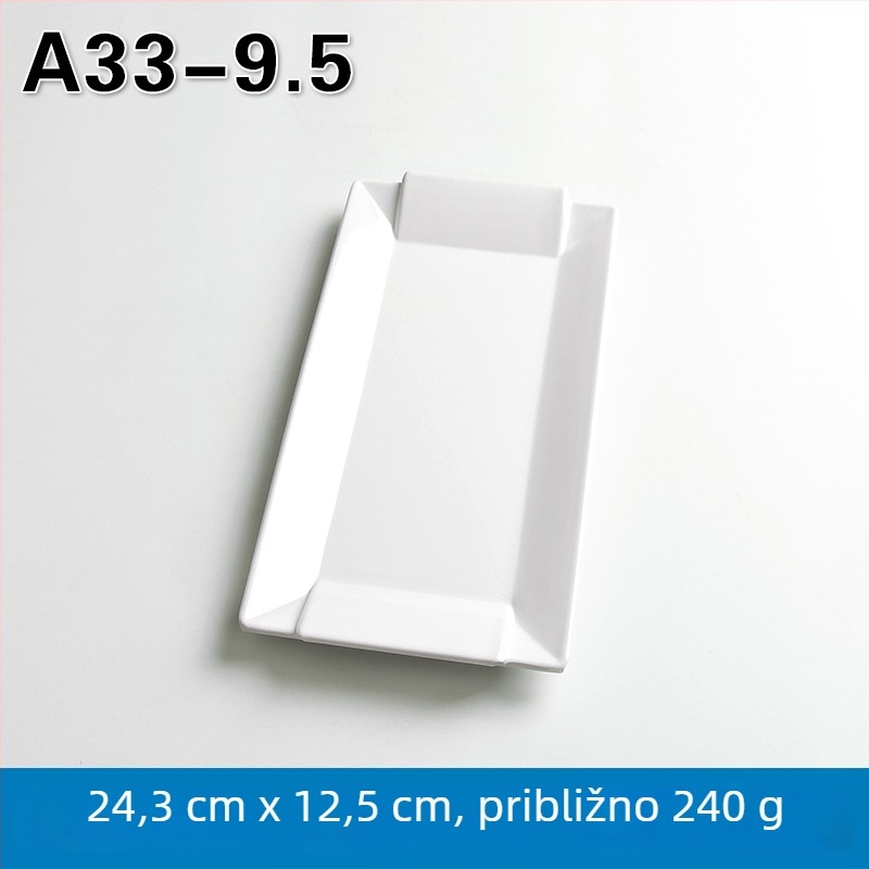 Melaminska pravokutna posuda za posluživanje za hot pot i roštilj, kineski stil, završni premaz sprejem