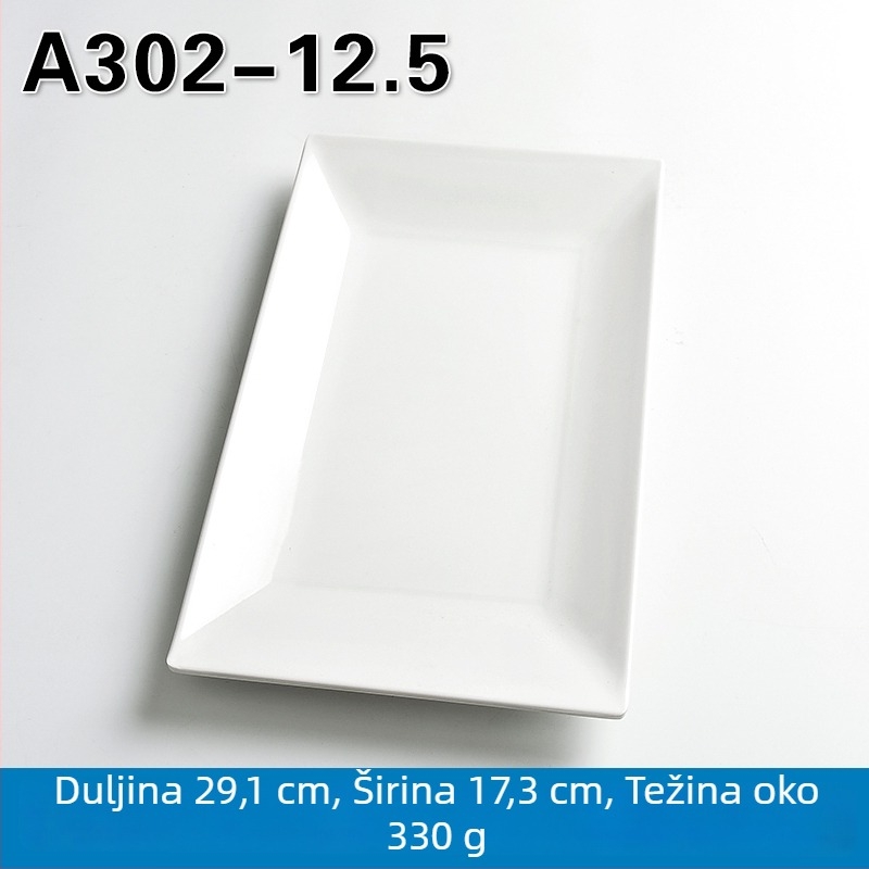 Melaminska pravokutna posuda za posluživanje za hot pot i roštilj, kineski stil, završni premaz sprejem