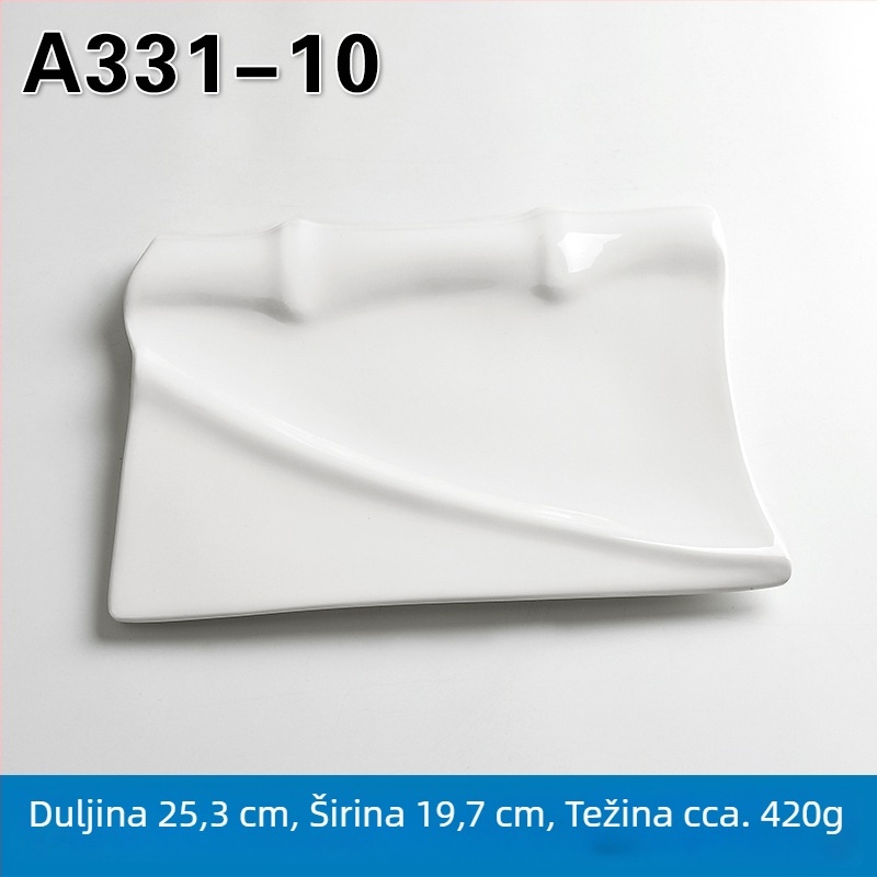 Melaminska pravokutna posuda za posluživanje za hot pot i roštilj, kineski stil, završni premaz sprejem