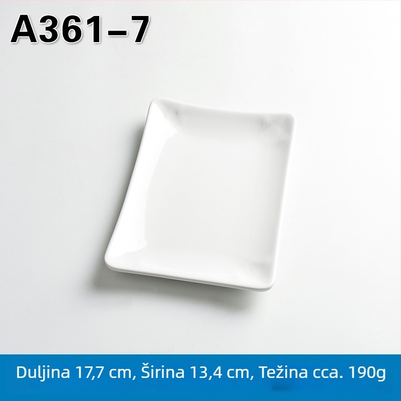 Melaminska pravokutna posuda za posluživanje za hot pot i roštilj, kineski stil, završni premaz sprejem