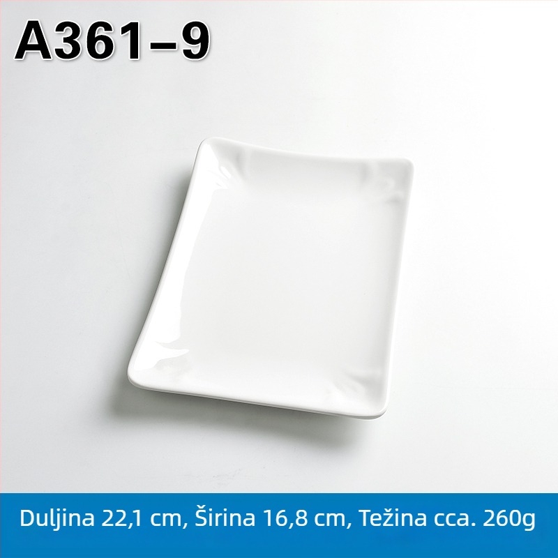 Melaminska pravokutna posuda za posluživanje za hot pot i roštilj, kineski stil, završni premaz sprejem