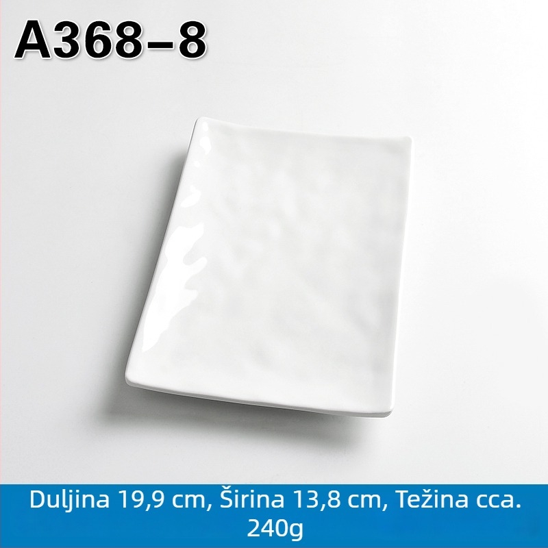 Melaminska pravokutna posuda za posluživanje za hot pot i roštilj, kineski stil, završni premaz sprejem