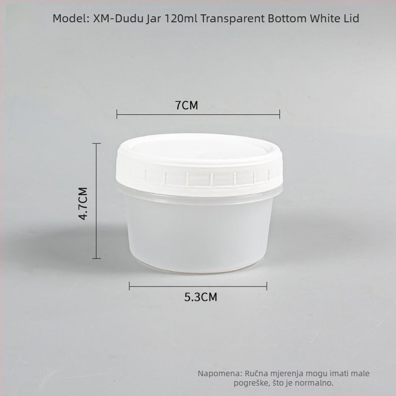 Jednokratna kutija za ručak s poklopcem, okruglog oblika, PP materijal, pogodna za mikrovalnu pećnicu, zamrzavanje.