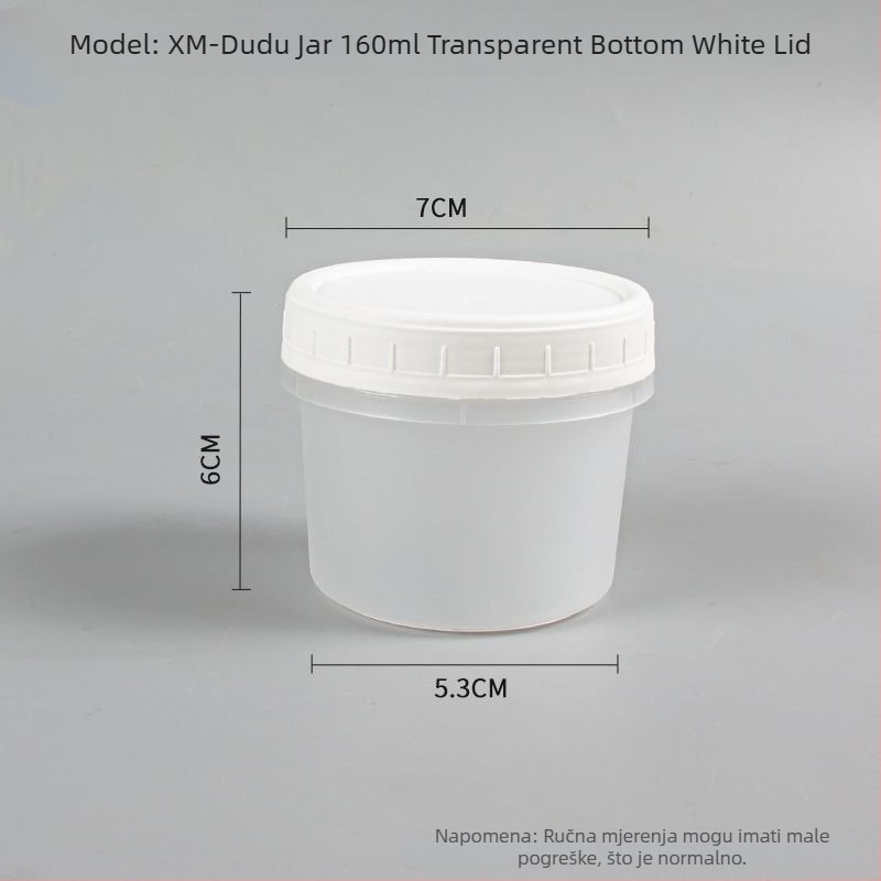 Jednokratna kutija za ručak s poklopcem, okruglog oblika, PP materijal, pogodna za mikrovalnu pećnicu, zamrzavanje.