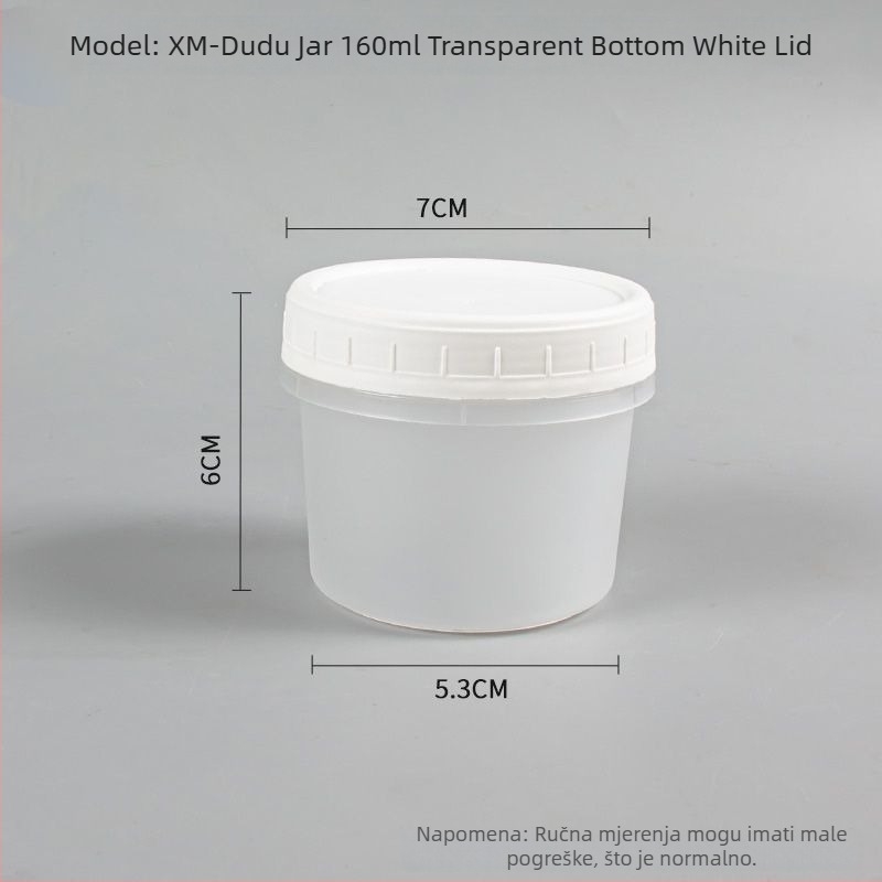 Jednokratna kutija za ručak s poklopcem, okruglog oblika, PP materijal, pogodna za mikrovalnu pećnicu, zamrzavanje.