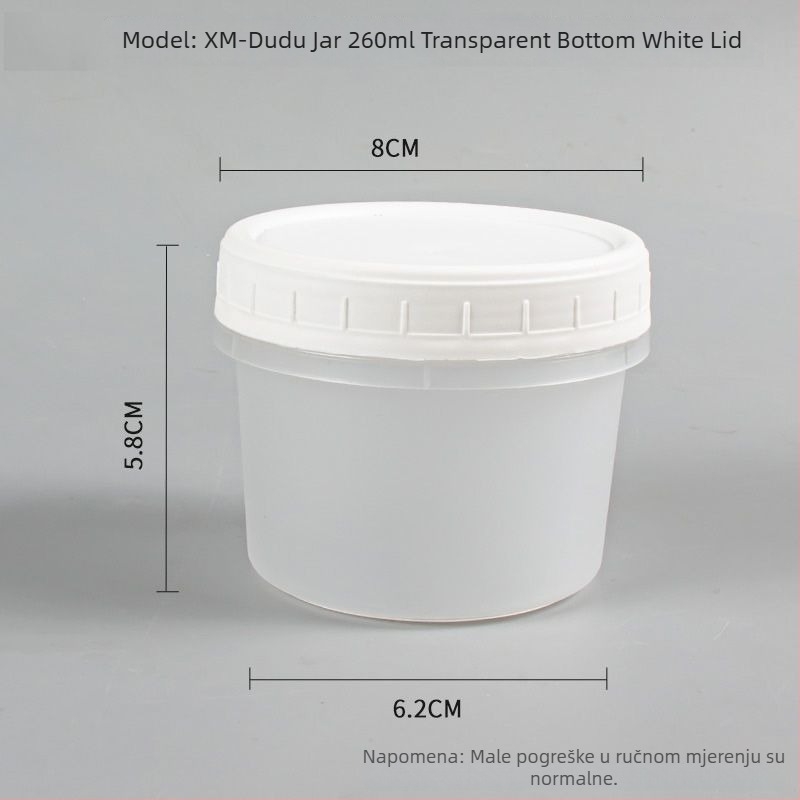 Jednokratna kutija za ručak s poklopcem, okruglog oblika, PP materijal, pogodna za mikrovalnu pećnicu, zamrzavanje.