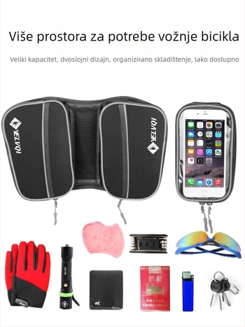 Torba za gornju cijev bicikla, vodootporna, 5L, model ylqb001, za planinski bicikl