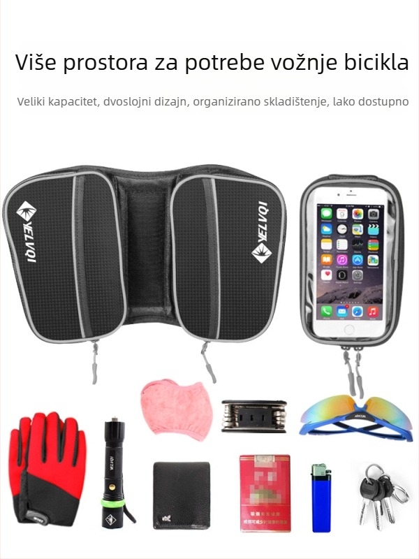 Torba za gornju cijev bicikla, vodootporna, 5L, model ylqb001, za planinski bicikl