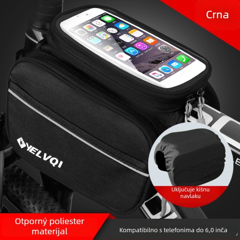 Torba za gornju cijev bicikla, vodootporna, 5L, model ylqb001, za planinski bicikl