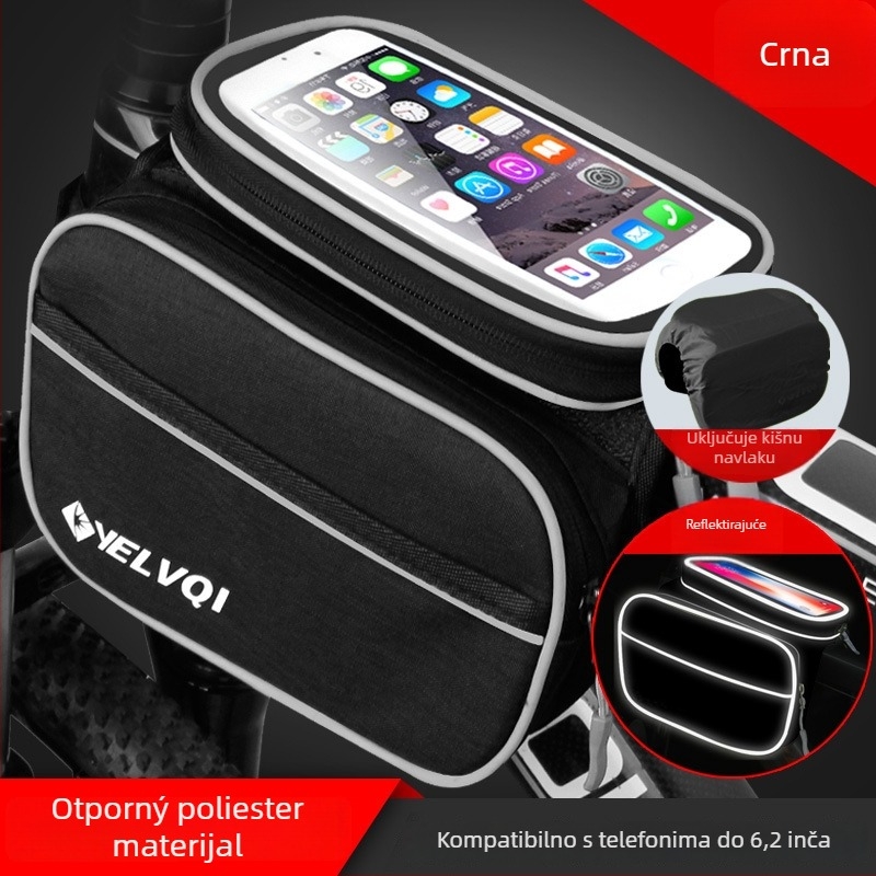 Torba za gornju cijev bicikla, vodootporna, 5L, model ylqb001, za planinski bicikl