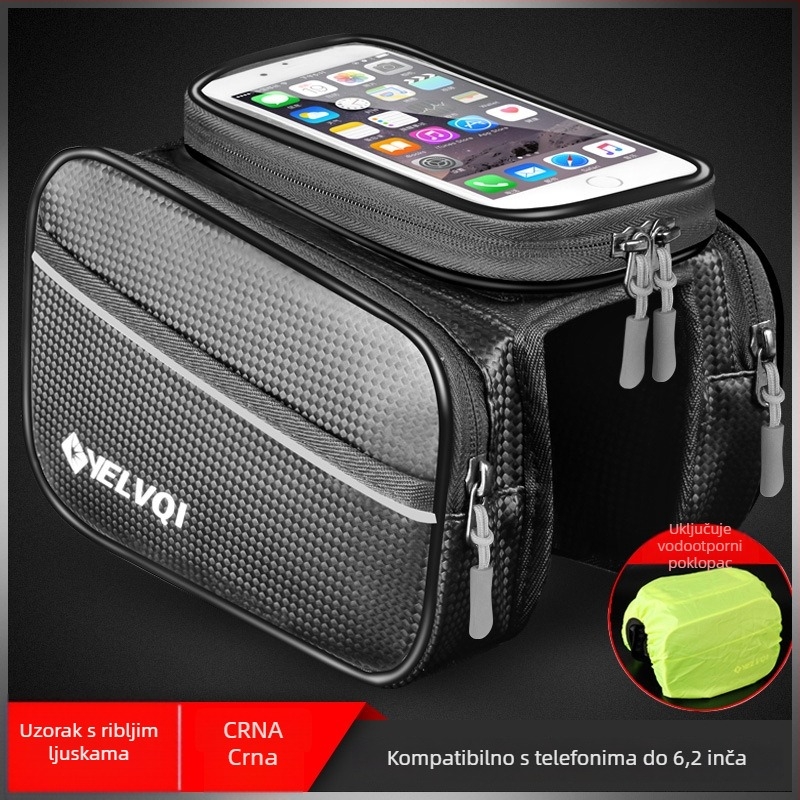 Torba za gornju cijev bicikla, vodootporna, 5L, model ylqb001, za planinski bicikl