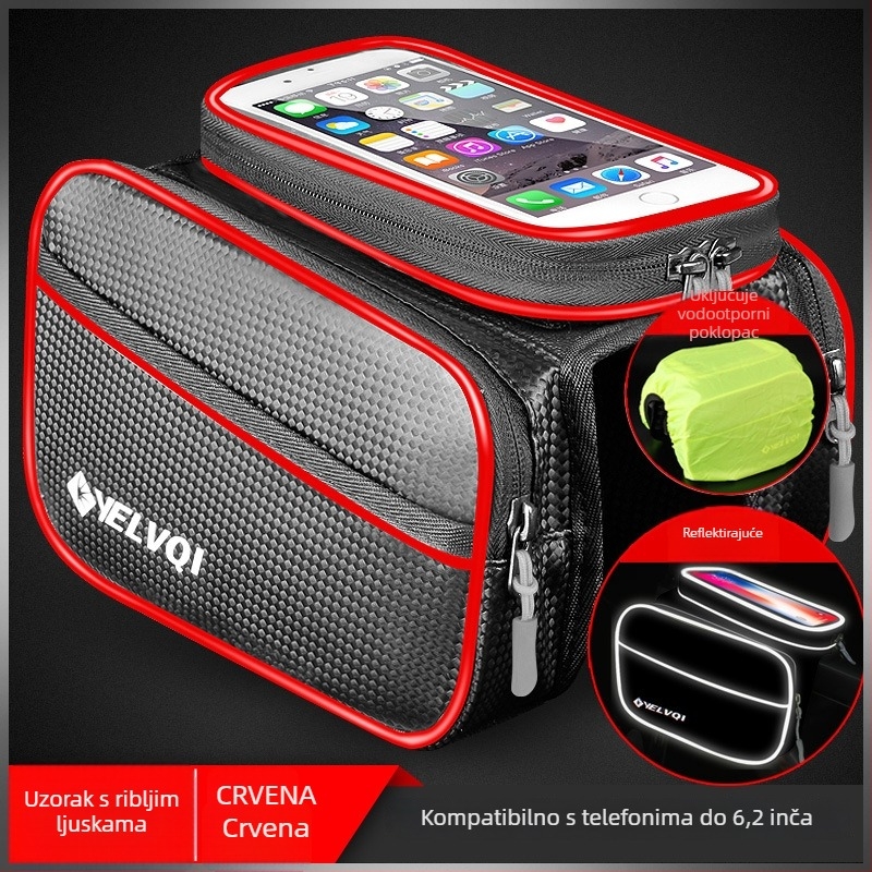 Torba za gornju cijev bicikla, vodootporna, 5L, model ylqb001, za planinski bicikl