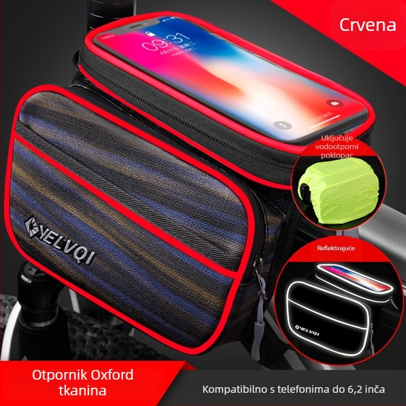 Torba za gornju cijev bicikla, vodootporna, 5L, model ylqb001, za planinski bicikl