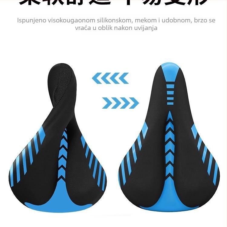 Navlaka za sjedalo bicikla — materijal: svila s cvjetnim uzorkom, model 985, pogodno za obične bicikle