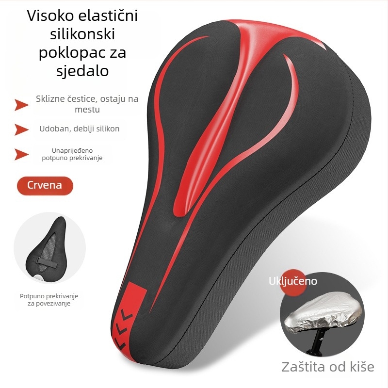 Navlaka za sjedalo bicikla — materijal: svila s cvjetnim uzorkom, model 985, pogodno za obične bicikle