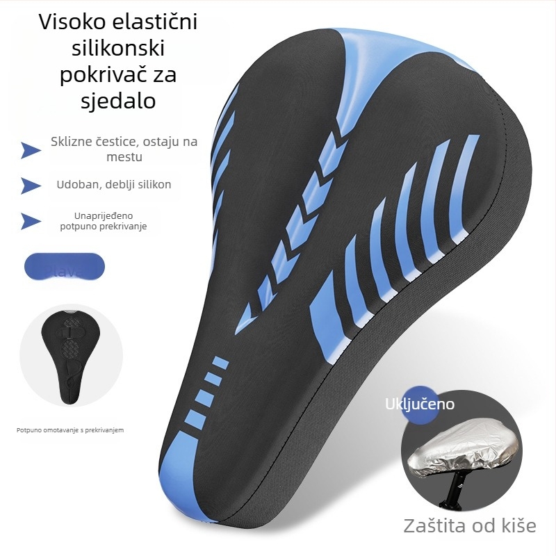 Navlaka za sjedalo bicikla — materijal: svila s cvjetnim uzorkom, model 985, pogodno za obične bicikle