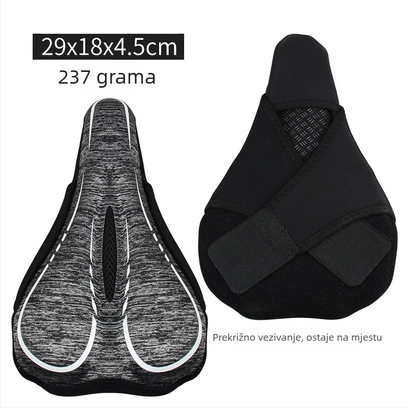 Navlaka za sjedalo bicikla — materijal: svila s cvjetnim uzorkom, model 985, pogodno za obične bicikle