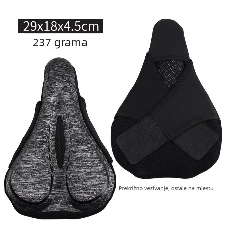 Navlaka za sjedalo bicikla — materijal: svila s cvjetnim uzorkom, model 985, pogodno za obične bicikle