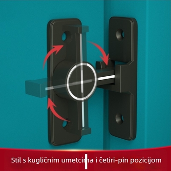 Zaključavanje za klizna vrata, protiv krađe, Tip A, cinkova legura, Sonic Shock