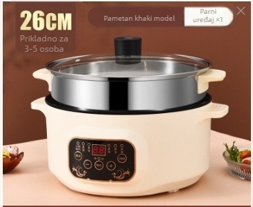 Višenamjenska električna posuda za kuhanje, kapacitet 2.1–4 L, za 2–3 osobe, unutarnja posuda od 201 nehrđajućeg čelika, 1–2 sloja, model 701