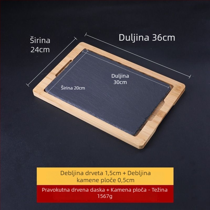 Porcelanska kamena ploča, mat površina, pravokutni oblik, japanski stil.