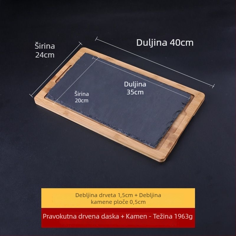 Porcelanska kamena ploča, mat površina, pravokutni oblik, japanski stil.