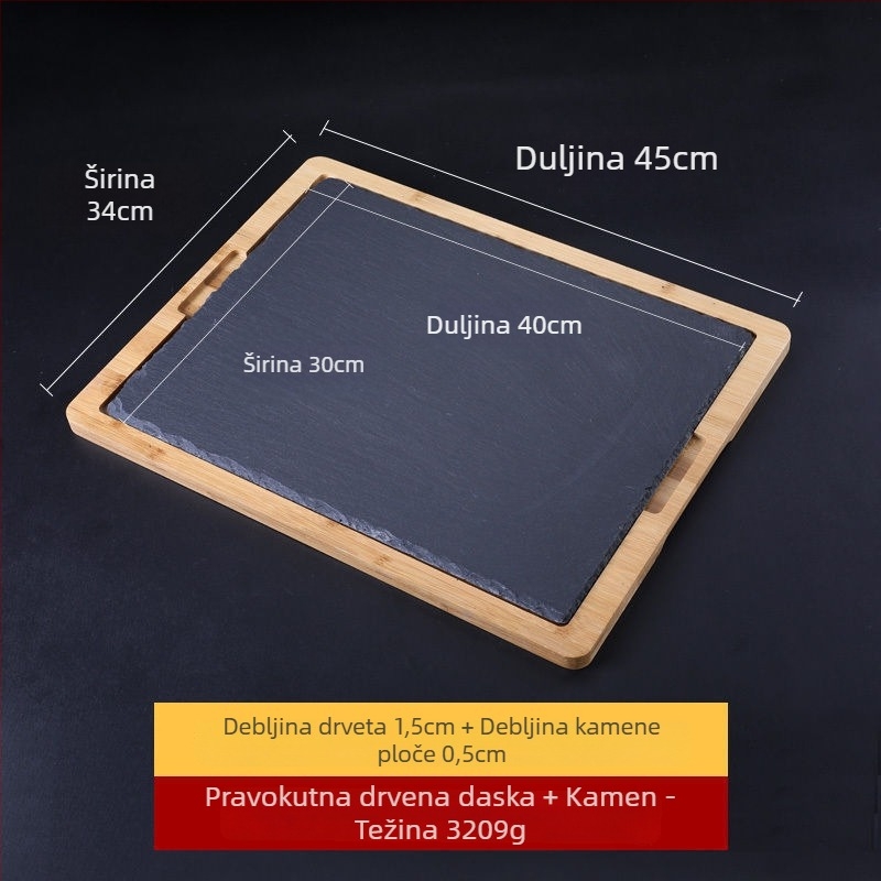 Porcelanska kamena ploča, mat površina, pravokutni oblik, japanski stil.