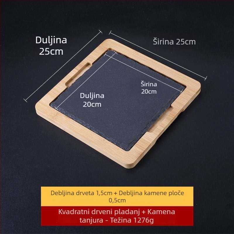 Porcelanska kamena ploča, mat površina, pravokutni oblik, japanski stil.