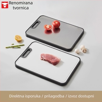 Daska za rezanje od nehrđajućeg čelika 304 – antibakterijska, protuklizna, dvostrana, kuhinjska daska