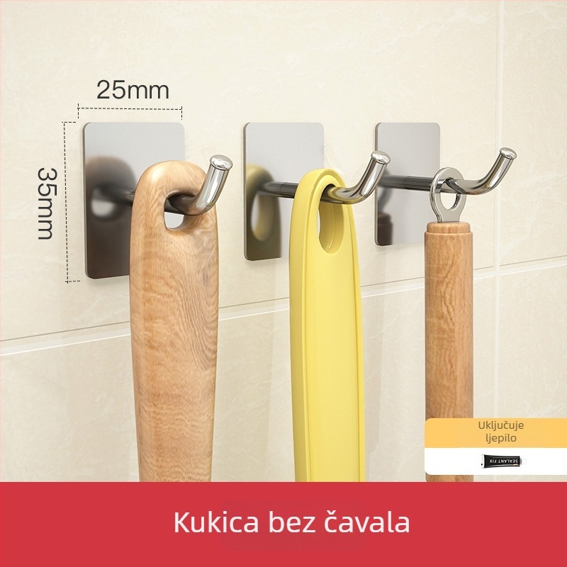 Zidni kuhinjski stalak od 304 nerđajućeg čelika, višefunkcionalan, instalacija bez bušenja, zidni polica za kuhinju, Dongguan 2019