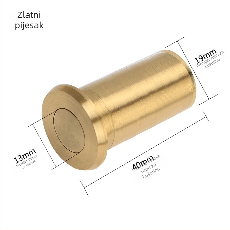 Cijev za zaštitu od prašine od mesinga – zatvarač otvor brave na vratima – Model 2519/3427, Značka Leyoujia, Stil Light Luxury (Model 2519/3427 · Tip: Cijev za zaštitu od prašine · Materijal: Latun · Brend: Leyoujia · Stil: Light Luxury)