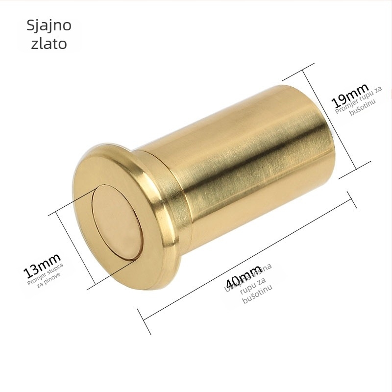 Cijev za zaštitu od prašine od mesinga – zatvarač otvor brave na vratima – Model 2519/3427, Značka Leyoujia, Stil Light Luxury (Model 2519/3427 · Tip: Cijev za zaštitu od prašine · Materijal: Latun · Brend: Leyoujia · Stil: Light Luxury)