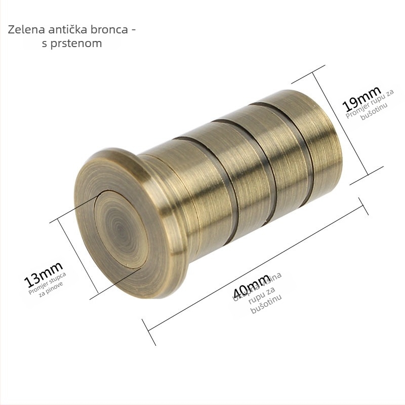 Cijev za zaštitu od prašine od mesinga – zatvarač otvor brave na vratima – Model 2519/3427, Značka Leyoujia, Stil Light Luxury (Model 2519/3427 · Tip: Cijev za zaštitu od prašine · Materijal: Latun · Brend: Leyoujia · Stil: Light Luxury)