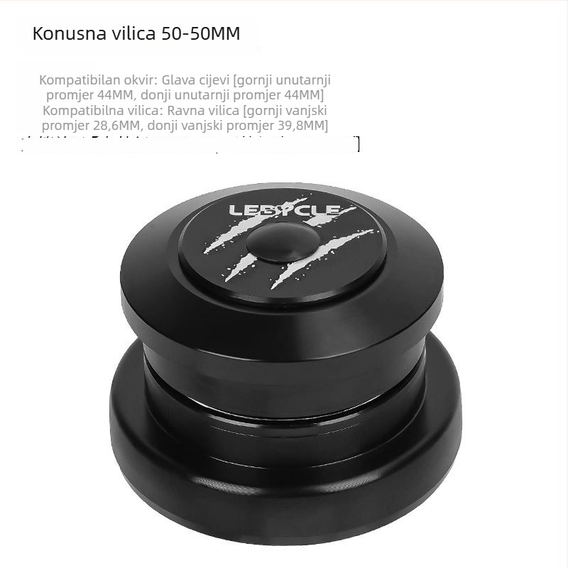 Set čašica ležaja upravljača bicikla – aluminij, Lebycle, unisex, kompatibilan s cestovnim i planinskim biciklima