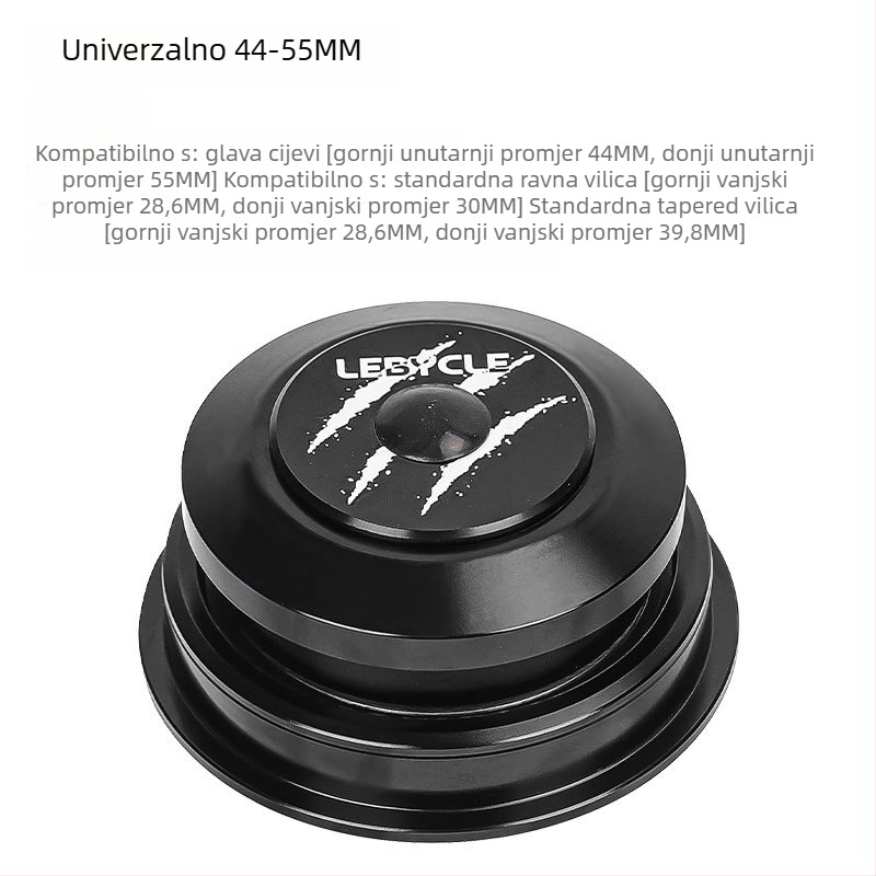Set čašica ležaja upravljača bicikla – aluminij, Lebycle, unisex, kompatibilan s cestovnim i planinskim biciklima