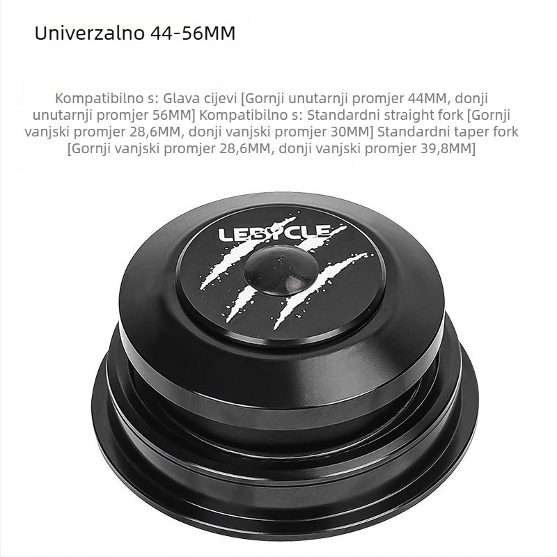 Set čašica ležaja upravljača bicikla – aluminij, Lebycle, unisex, kompatibilan s cestovnim i planinskim biciklima