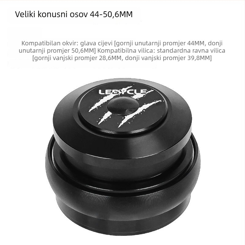 Set čašica ležaja upravljača bicikla – aluminij, Lebycle, unisex, kompatibilan s cestovnim i planinskim biciklima