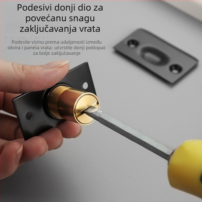 Vrata buffere kuglice, zidna montaža, od nehrđajućeg čelika i bakra, završetak elektropliranjem, ručna kontrola, moderan minimalistički stil