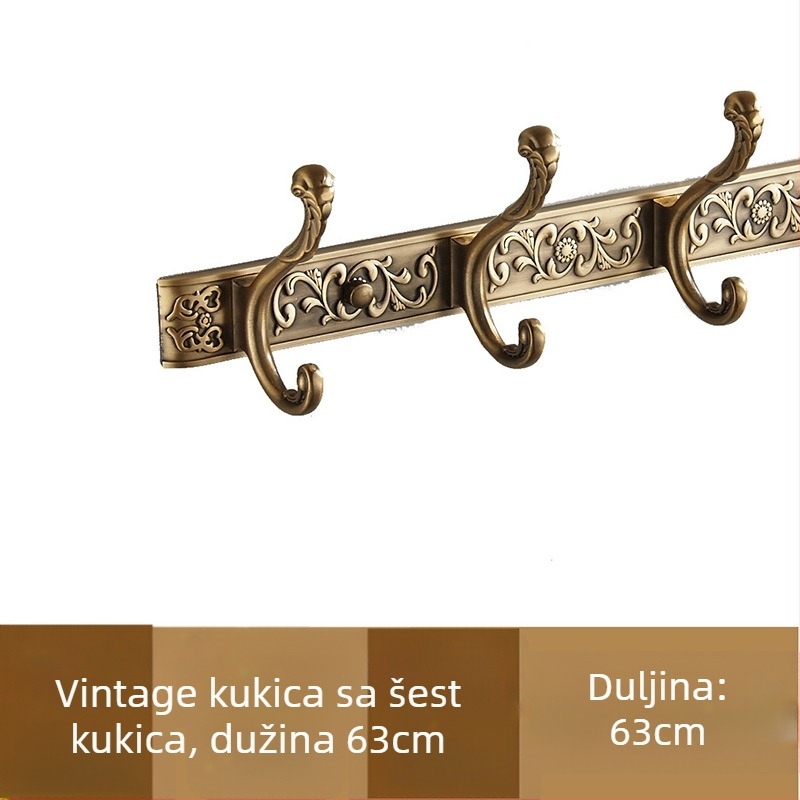 Zidni vješalica od legure, američki stil, antički premaz, 2 kg, Seth