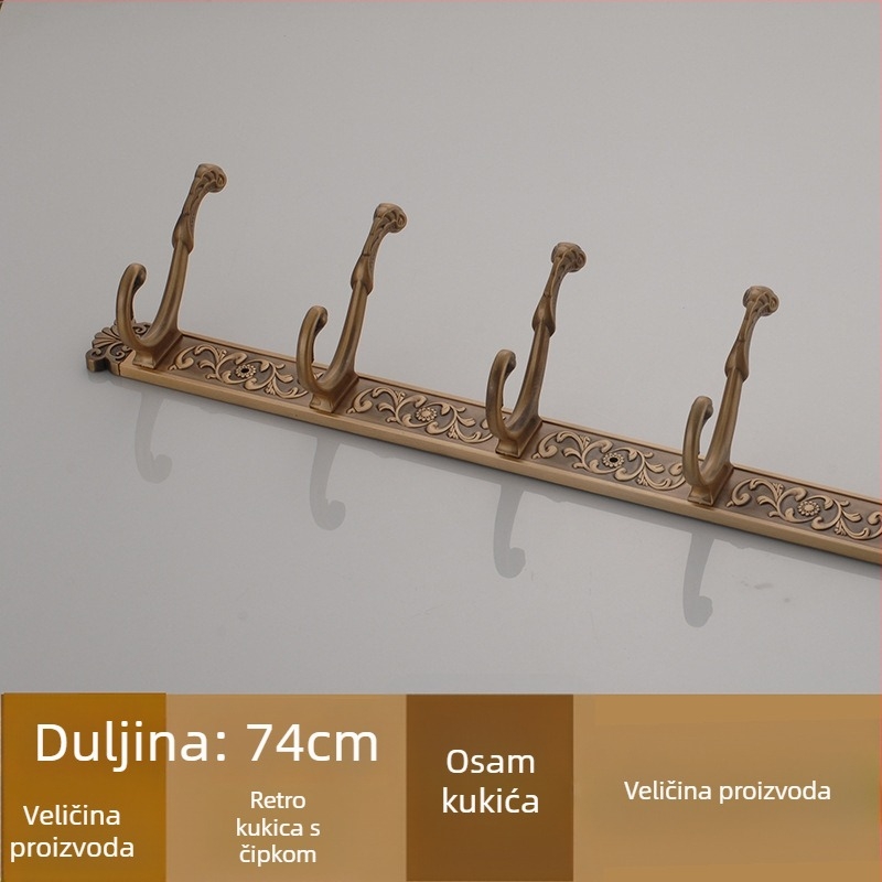 Zidni vješalica od legure, američki stil, antički premaz, 2 kg, Seth