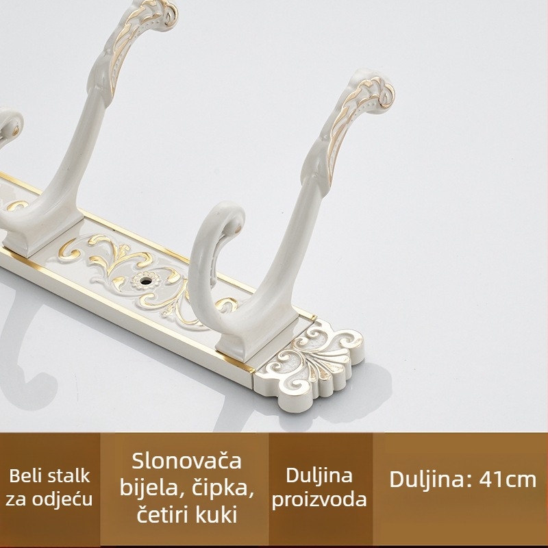 Zidni vješalica od legure, američki stil, antički premaz, 2 kg, Seth